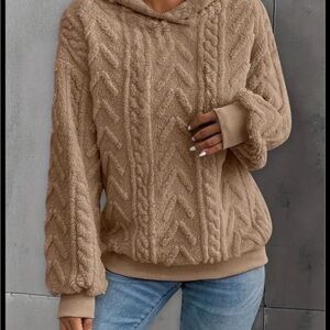 Elegant‎ Brown Cable Knit Women's Sweater